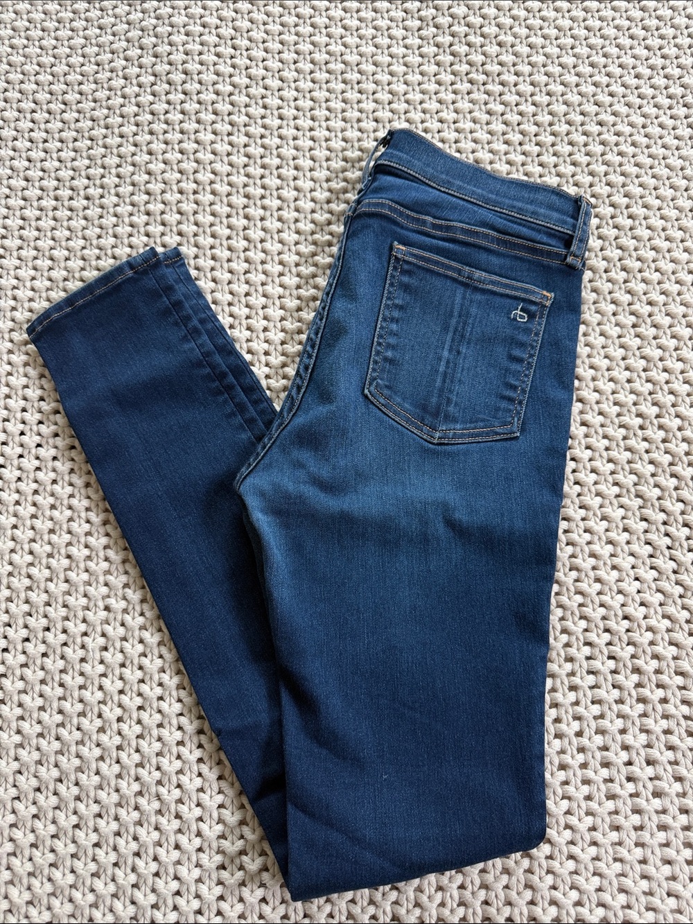 rag & bone High Rise Skinny in Bedford Color